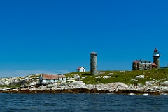 Boat Launch by Matinicus Rock Light on Remote Island